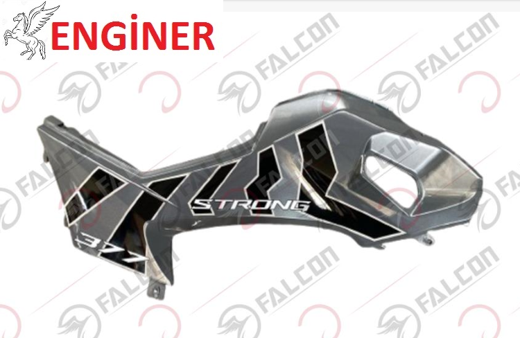 ORTA KARENAJ DİZLİK FÜME/SİYAH SOL-ATV STRONG 377