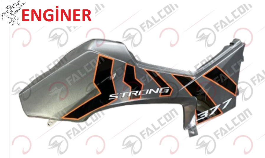 ORTA KARENAJ DİZLİK FÜME/TURUNCU SOL-ATV STRONG 377