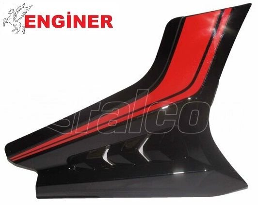 YAN KAPAK SAĞ KIRMIZI SİYAH-SHARK 188