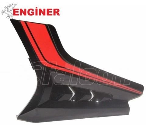 YAN KAPAK SOL KIRMIZI SİYAH-SHARK 188