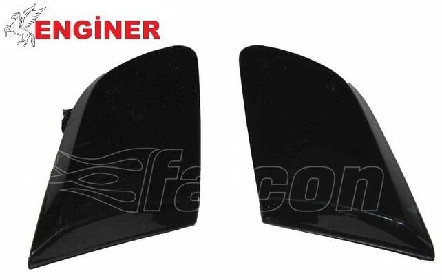 YAN KAPAK KÜÇÜK DEKORATİF SİYAH SAĞ SOL TAKIM -SK 100-4