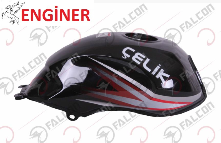 BENZİN DEPOSU SİYAH-SK150-8 SPORT ÇELİK