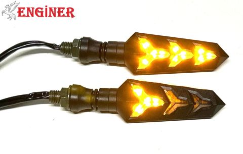 LED SİNYAL Y MODEL (SARI) KAYAR ve AMERİKAN PARK (2 ADET)