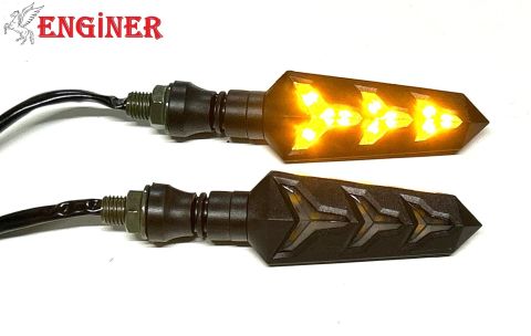 LED SİNYAL Y MODEL (SARI) KAYAR ve AMERİKAN PARK (2 ADET)