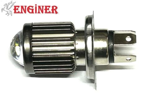 LED FAR AMPULÜ MERCEKLİ H4 UZUN BEYAZ KISA SARI RENK