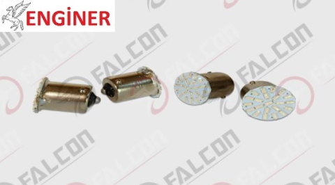 LED SİNYAL AMPULÜ 22 LEDLİ SARI - 2 ADET