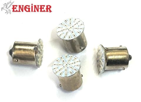 LED SİNYAL AMPULÜ 22 LEDLİ SARI - 4 ADET