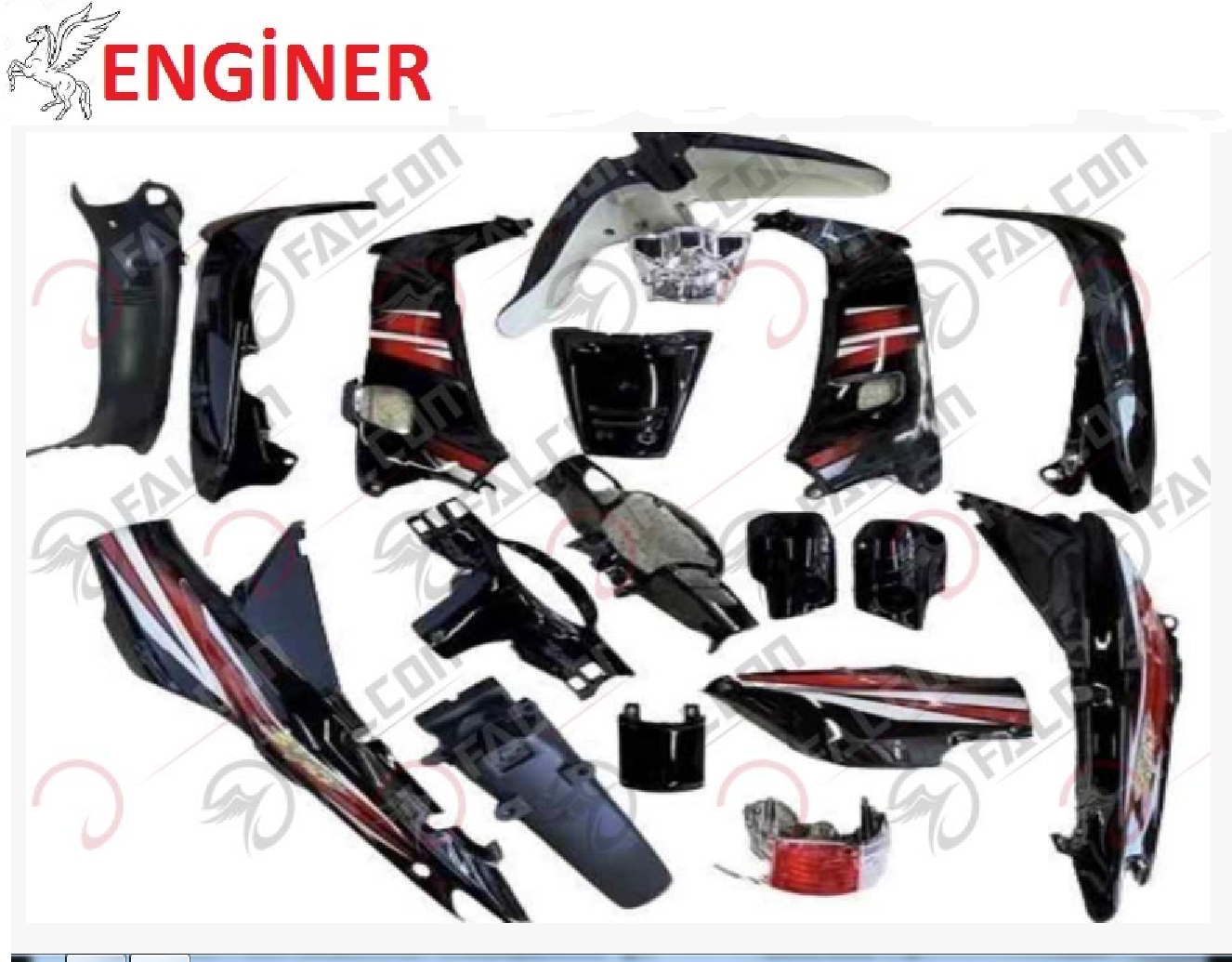 SFC SİYAH KAPORTA SETİ İTHAL SİYAH