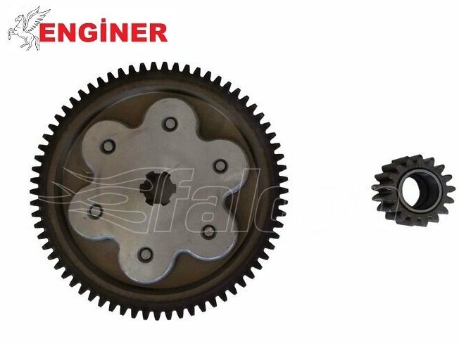 DEBRİYAJ MERKEZ DİŞLİSİ (69) VE KARŞILIĞI VE BURCU KOMPLE-MAGİC 100