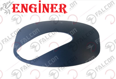 AYNA DEKORATİF KAPAK SOL MAVİ TECHNO