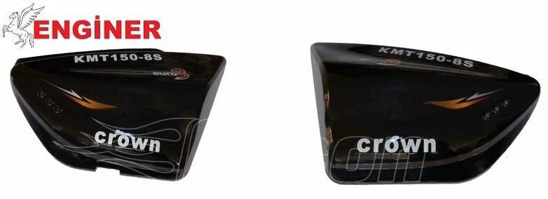 YAN KAPAK TAKIM SİYAH-CROWN KMT150-8S