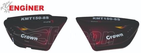 YAN KAPAK TAKIM KIRMIZI-CROWN KMT150-8S