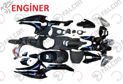 DİO KAPORTA SETİ SİYAH AYDINLATMA GRUBU DAHİL (28 PARÇA FULL SET)