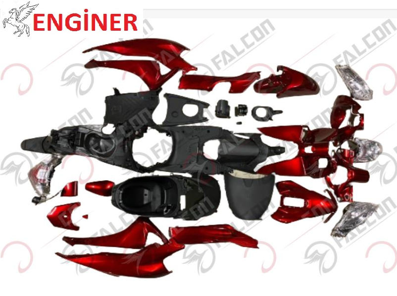 DİO KAPORTA SETİ KIRMIZI AYDINLATMA GRUBU DAHİL (28 PARÇA FULL SET)